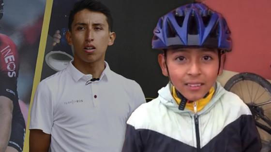 Egan Bernal: "Rueda muy alto, Julián"