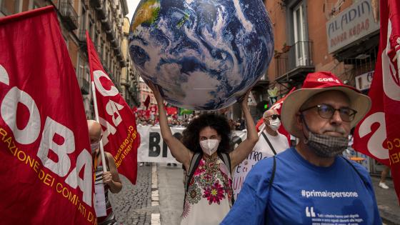 Protestas en Italia por cumbre G20 