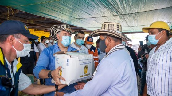 Iván Duque  visita La Mojana 