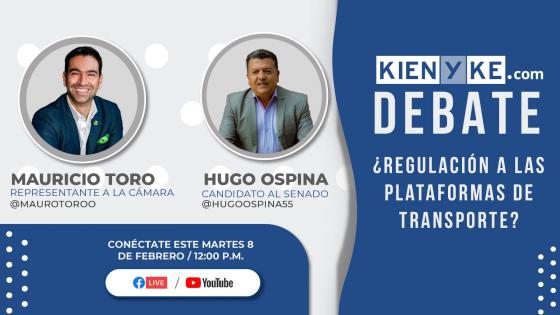 En vivo: Mauricio Toro y Hugo Ospina debaten por las plataformas de transporte