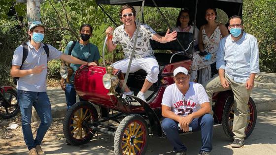 Alejandro Riaño vehículo eléctrico caballos cocheros cartagena