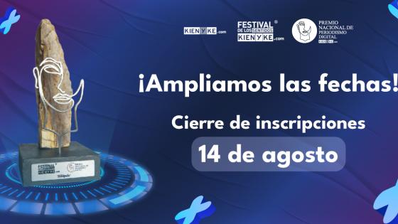 Inscripciones Premio Nacional de Periodismo Digital 2022