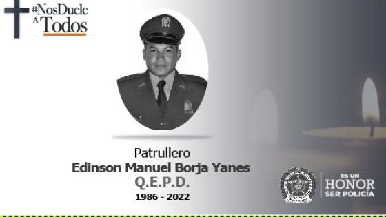 policia asesinado Cordoba Edinson Manuel Borja Yanes
