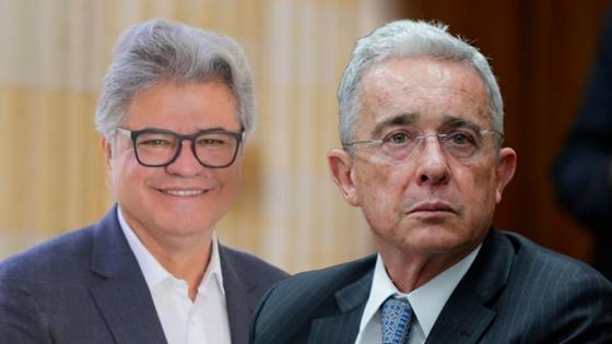 Wilson Arias y Álvaro Uribe