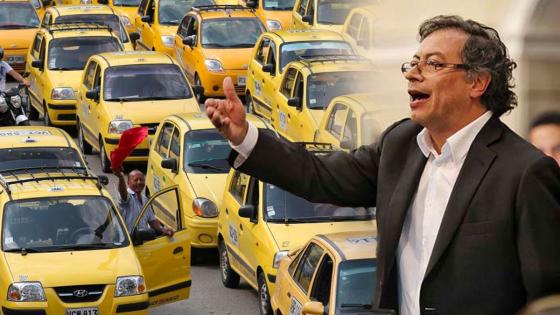 Gustavo Petro gremio taxista