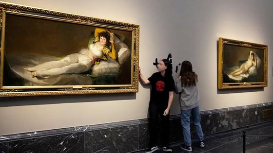 Ataque las Majas de Goya