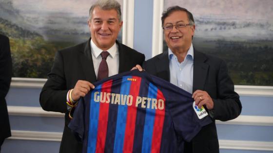 Gustavo Petro Barcelona noticias Colombia academia de fútbol