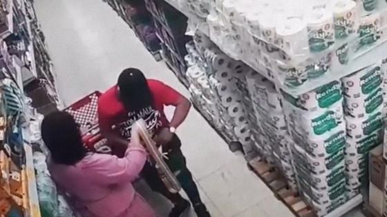 Ladrones en supermercado de Barranquilla