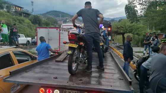 operativo motocicletas Cali piques ilegales