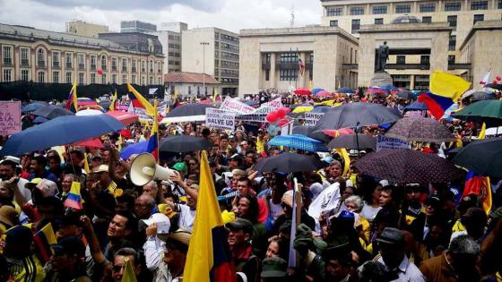 Marchas en bogotá 14 de febrero