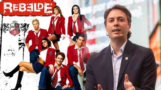 Daniel Quintero se puso la corbata roja de RBD