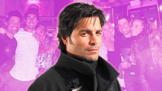 Chayanne y algunos de los integrantes de su familia