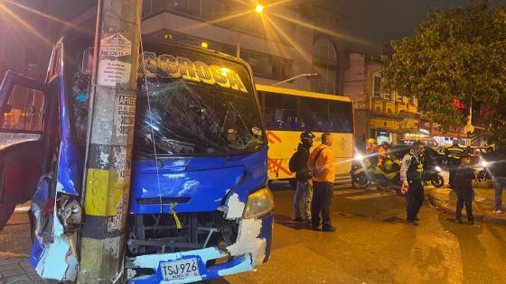 choque de buses en Medellín