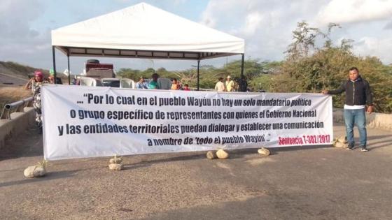 Protestas indigenas wayuu La Guajira 