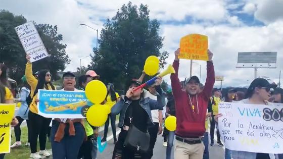 A esta hora: trabajadores de Viva Air bloquean Avenida El Dorado