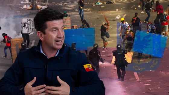 Diego Molano defiende las acciones de la Fuerza Pública en el Paro Nacional 