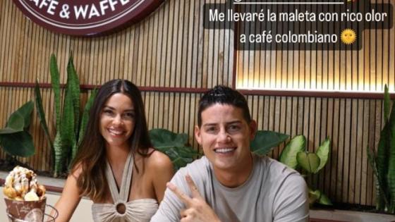 Joana Alves se mostró muy agradecida con el futbolista por su acogida en el país colombiano. Joana Alves se mostró muy agradecida con el futbolista por su acogida en el país colombiano.