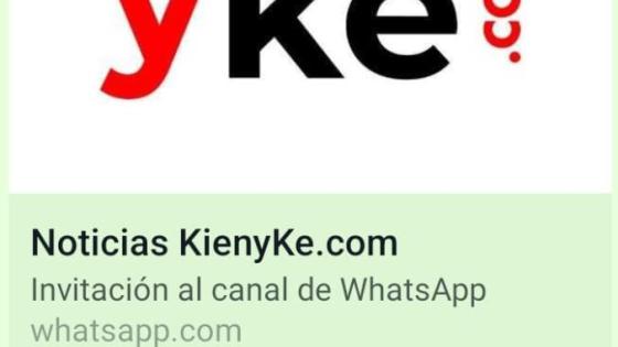 Así se puede suscribir al canal de WhatsApp de KienyKe Así se puede suscribir al canal de WhatsApp de KienyKe