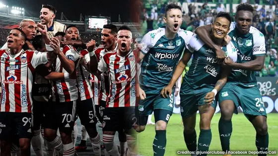 Junior y Deportivo Cali, en la cuerda floja por la Liga Colombiana