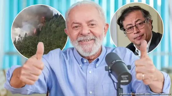 Lula le ofrece ayuda a Petro para combatir los incendios forestales