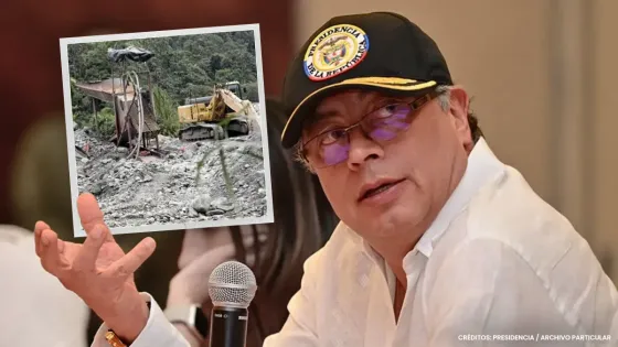 Petro le 'jaló las orejas' al ejército por minería ilegal en el Chocó