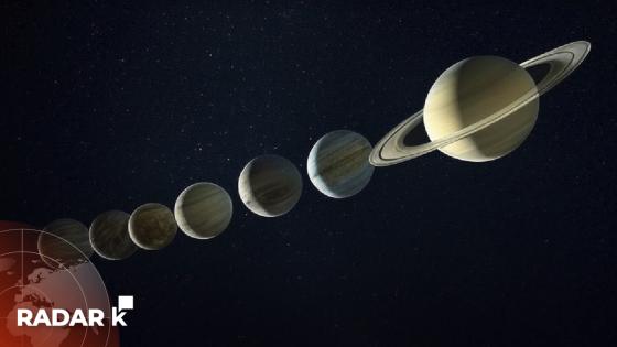 alineación planetas radar k