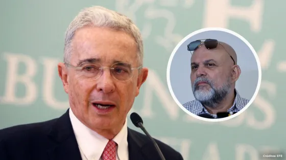 Álvaro Uribe y Salvatore Mancuso
