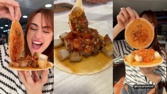 oblea con chicharrón