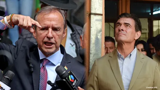 Rodrigo Paz y Jorge Quiroga.