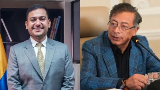 Edward Libreros y Gustavo Petro Gustavo Petro destituyó en vivo al viceministro de Agua.
