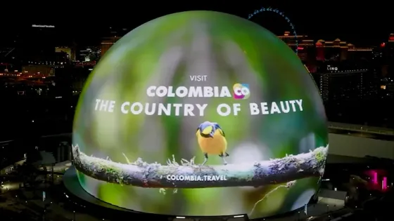 ProColombia se toma la Esfera de Las Vegas ProColombia en la esfera de Las Vegas