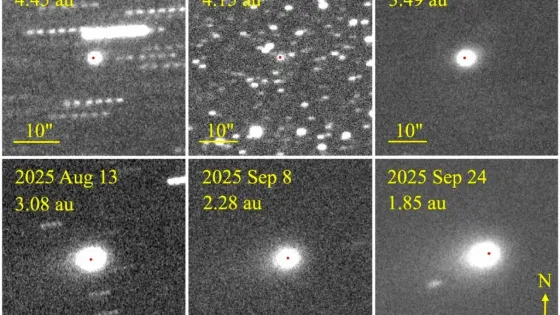 Cometa 3I/ATLAS registrando movimientos extraños Movimientos del 3I ATLAS captados por telescopio.