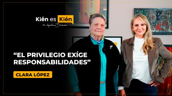 Clara López en Kién es Kién con Adriana Bernal