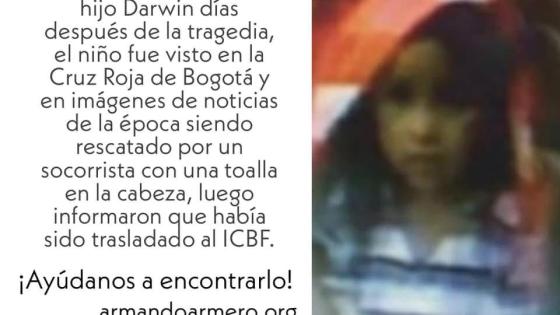 Niños perdidos de Armero.