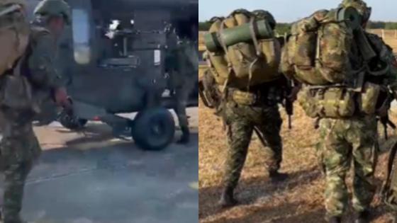 Tropas del Ejército Nacional.