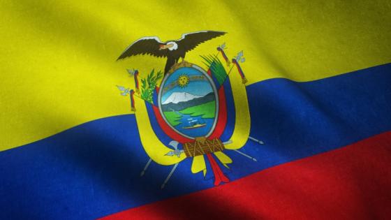 Bandera de Ecuador.