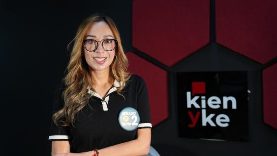 Katherine Miranda, candidata al Senado.