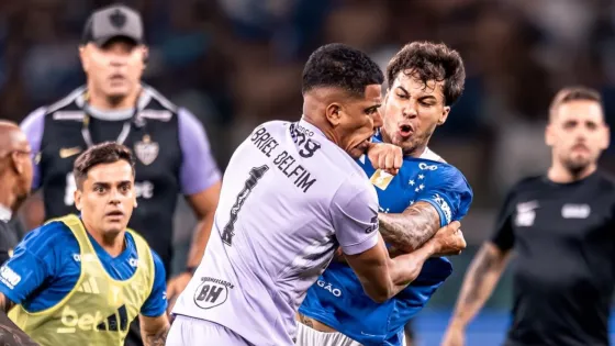 Pelea entre Atlético Mineiro y Cruzeiro