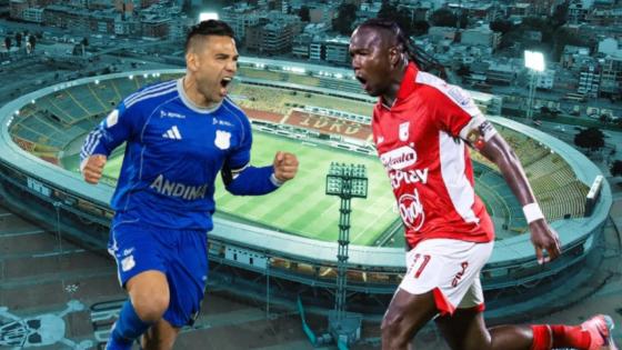 Millonarios y Santa Fe se enfrentan en El Campín. 