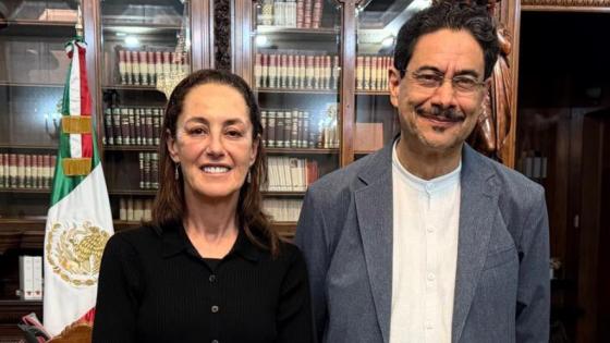 Claudia Sheinbaum e Iván Cepeda. 