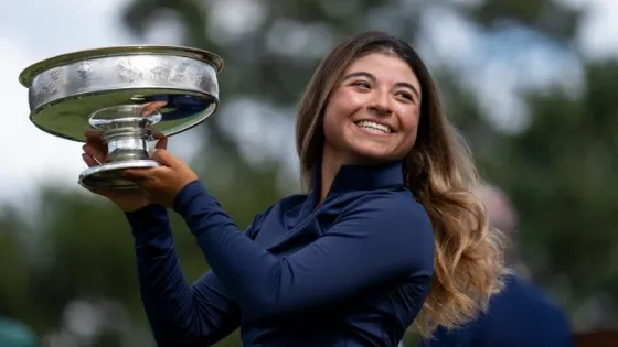 María José Marín, campeona en Augusta de golf. 