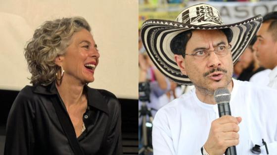 Margarita Rosa de Francisco e Iván Cepeda.