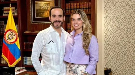 Abelardo de la Espriella y su esposa
