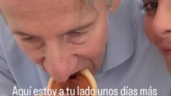 Caro Cruz y su papá