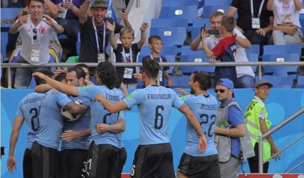 Así fueron los goles de Uruguay a Rusia