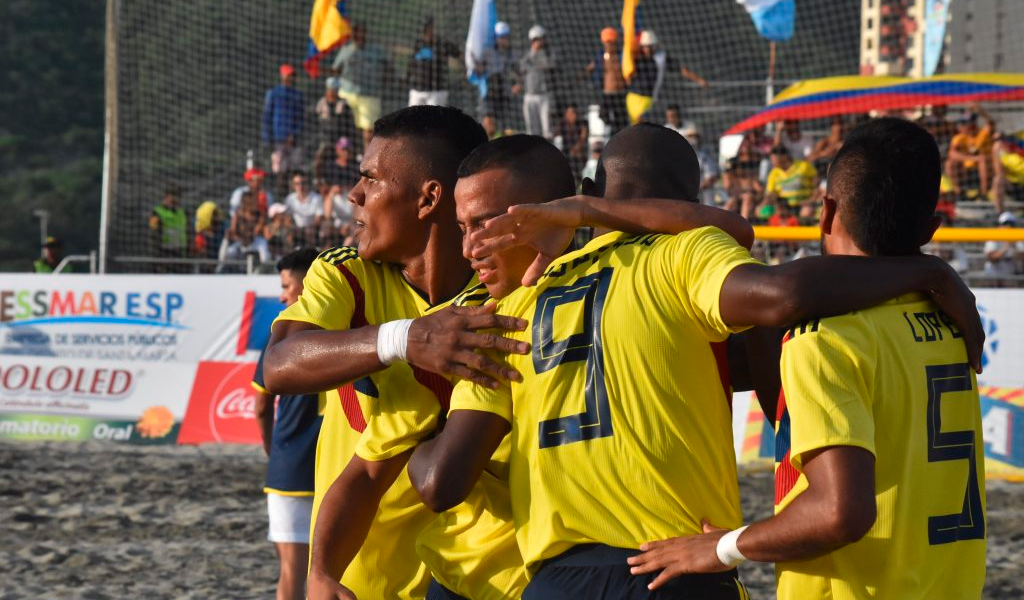 Selección Colombia para Suramericano de fútbol playa