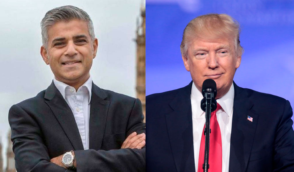 Donald Trump insulta al alcalde de Londres