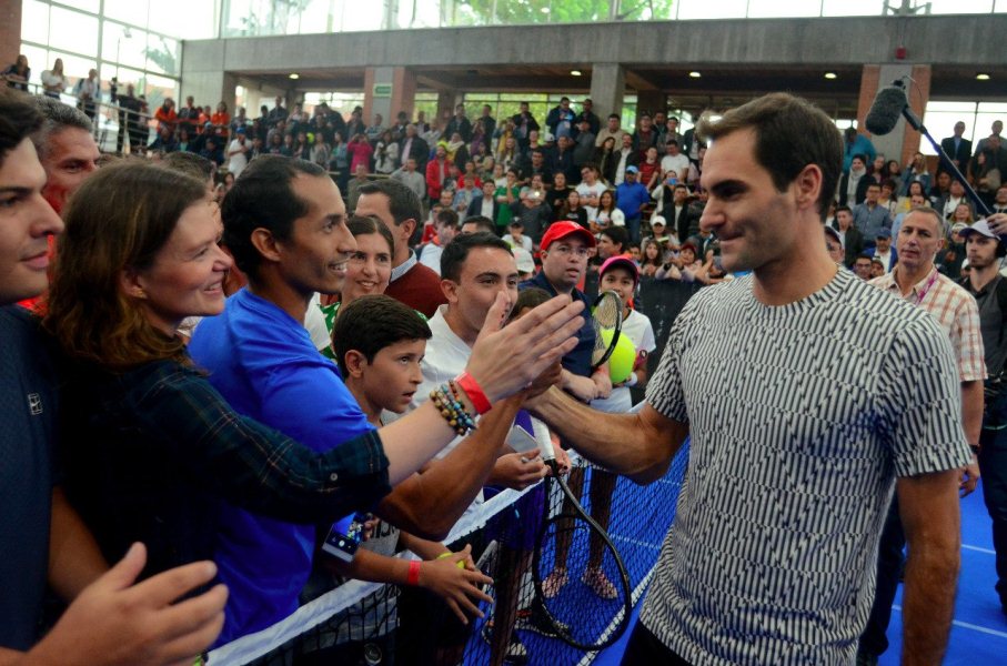 Los detalles de Roger Federer en Colombia