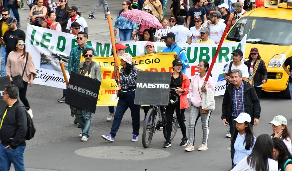 Estado de las vías en Bogotá por manifestaciones