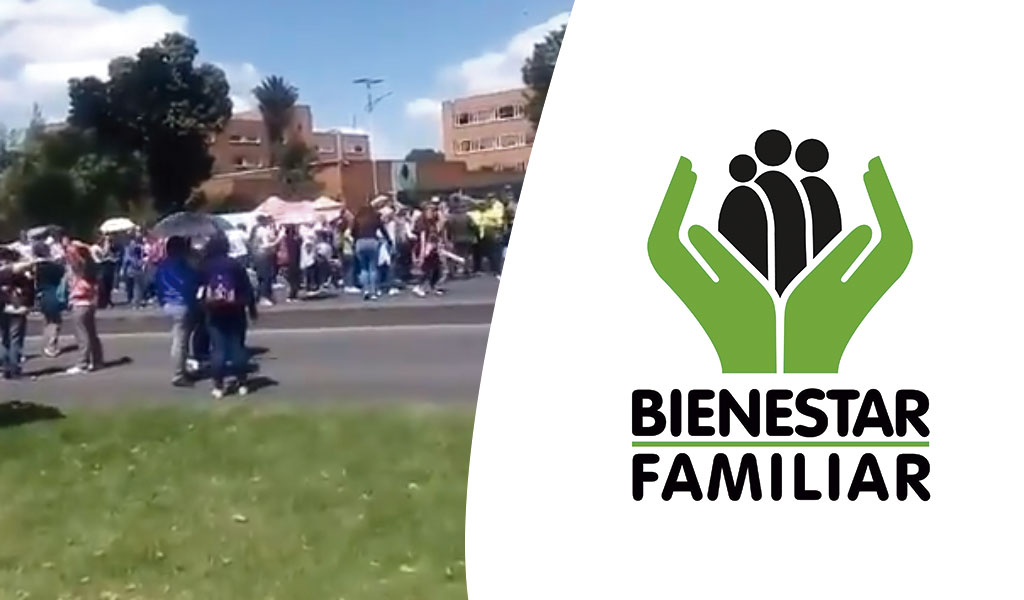 Madres comunitarias del ICBF protestan en Bogotá
